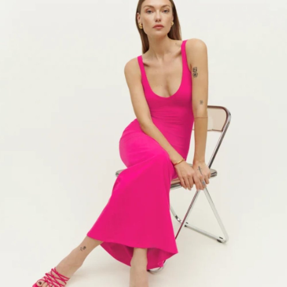Reformation knit midi dress